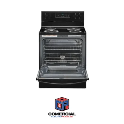 ESTUFA DE HORNO MARCA CONTINENTAL DE 20 PULGADA COLOR NEGRO PARRILLA SENCILLA MOD EH04BS