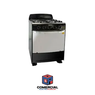 ESTUFA DE HORNO MARCA PREMIUM DE 24 PULGADAS  COLOR NEGRO MODELO PRE17-13 CON PILOTO AUT