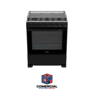 ESTUFA DE HORNO MABE DE 30 PULGADAS  6H TOPE AC INOX  COLOR  NEGRO PARRILLA REF MODELO EM7651BFIN