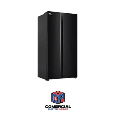 NEVERA TCL 18 PIES CUBICOS GLASS BLACK MODELO P520SBGB