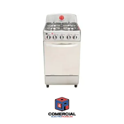 ESTUFA DE HORNO DANILUX DE 20 PULGADAS  4H TOPE AC INOX  PARRILLA REF MODELO DAN20SS0005490