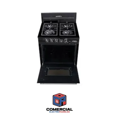 ESTUFA DE HORNO MASTER CHEF  DE 20 PULGADAS  4H TOPE AC INOX  COLOR  PLATEADA PARRILLA REF CON ROSTIZADOR PILOTO AUT