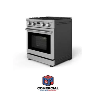 ESTUFA DE HORNO CONTINENTAL DE 20 PUL GADAS EN ACERO INOX PARRILLA REF MOD EH07